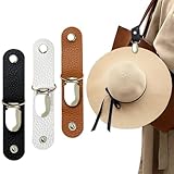 JEYORZY 3er Set Reise Hut Clips aus PU Leder für Taschen,...
