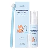 Oivolii Zahnpasta Katze mit Thunfischgeschmack (30g) und 2 Zahnbürsten |...