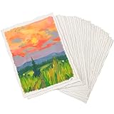300GSM Büttenpapier, 20,3 x 15,2cm Aquarellpapier Handgeschöpftes Papier...