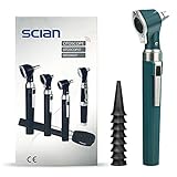 Scian Otoskop Kit – Ear Scope Otoskop mit LED Licht, 3 fache...