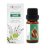 Essences Bulgaria Bio-Salbei Ätherisches Öl 10ml | Salvia officinalis |...