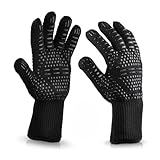 TTSTOIEE Grillhandschuhe, Resistenti al Calore Fino a 800°C,...