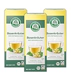 LEBENSBAUM 3 x Basentee Kräuterteemischung, Bio Tee Set mit Wildkräutern,...
