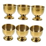 Garneck 6er Set Eierbecher Gold – Edle Eierhalter Aus Edelstahl - Perfekt...