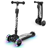 YOLEO Kinderoller Kinderscooter Dreiradscooter mit LED Räder,...