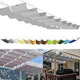 Einziehbares Welle Sonnensegel 0.6x3m, nach Maß Pergola Markise...