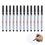 12 Stück Permanent Marker, 1mm Folienstift Marker Stifte Wasserfest Stift...