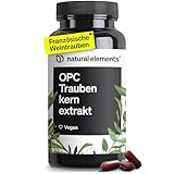 natural elements OPC Traubenkernextrakt – 90 hochdosierte Kapseln für 3...