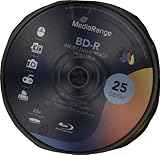 MediaRange BD-R 25GB 6-Fache Schreibgeschwindigkeit, Vollflächig...