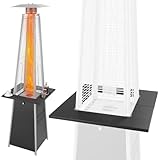 Aspect Living 66619 - Pyramid Flame Terrassenheizstrahler Zubehörtisch,...