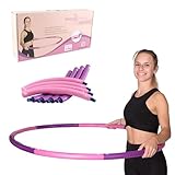 HOOPOMANIA Light Hoop [1,2 kg] Hula Hoop Reifen Erwachsene in pink Hulahoop...
