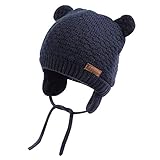 DRESHOW Unisex Baby Mütze Süßer Bär Kleinkind Earflap Beanie Warm für...