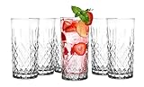 Glasmark Krosno Wassergläser Gläser Trinkgläser Set Longdrink Cocktail...