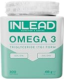 INLEAD - Omega-3 Triglyceride | 1000mg Omega-3-Fettsäuren pro Kapsel |...