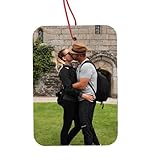 Personalisierter 1x Auto Lufterfrischer mit Dein Foto text beidseitig Herz...
