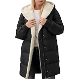 Lazzboy Winterjacke Damen Lang Wintermantel Parka Teddy Mantel Winter Lange...