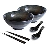 2 teiliges Ramen Schüssel Set Keramik Japanische Ramen Bowl mit...