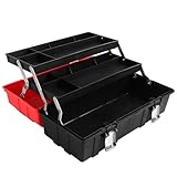 MAXPOWER Werkzeugkoffer leer, Werkzeugkiste groß mit 3 Laden,...