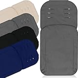 Fußsack Eco Sommerfußsack für Buggy Kinderwagen Jogger (Hellgrau)