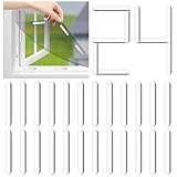Wothfav 24 Stück Magnetstreifen für Fenster-Fliegengitter, selbstklebende...