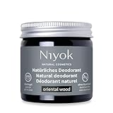 Niyok® 2-in-1 anti-transpirante Deocreme 'Oriental Wood' (40ml) •...