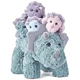 IKASA Mami Triceratops Dinosaurier Kuscheltier Stofftier 43cm Mama und Baby...