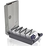 Tusenpy Visitenkartenbox,Visitenkarten Aufbewahrungs Box mit 4...