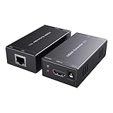 PWAYTEK HDMI Extender 1080p@60Hz, 3D, über Single Cat5e/Cat6/Cat 7 Kabel...