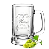 GRAVURZEILE Bierkrug mit Gravur - Zur Perfektion gereift - Personalisiert...