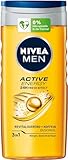 NIVEA MEN Active Energy Duschgel (250 ml), pH-hautneutrale Pflegedusche mit...