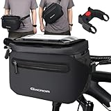 GXCROR Fahrrad Lenkertasche 4.7L mit Schnellrelease | Stabiler Träger für...