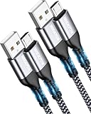 NINGKPOW Micro USB Kabel, [2Stück 2M] Nylon Ladekabel High Speed Android...