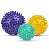 URAQT Faszienball, 3er Set Kleine Igelball Hart,Faszien Massageball mit...