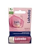 Labello Soft Rosé 5.5 ml Farbiger Lippenbalsam mit Rosenextrakt...