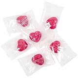 Herzbonbons Kirsche, einzeln transparent verpackt, 1kg, ca. 280 Stück -...