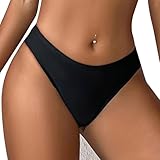 Damen Bikinihose High Cut Bikini Badehose Hipster Mittlere Waist Bikini...
