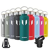 Super Sparrow Trinkflasche Edelstahl Wasserflasche - 750ml - Isolier...