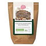 Bio Walnuss Kartoffel Krustenbrot Backmischung - Brotbackmischung...