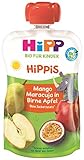 HiPP HiPPiS Quetschbeutel, Mango-Maracuja in Birne-Apfel, 100% Bio-Früchte...