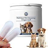 Ohrpflege Finger-Pads für Hunde & Katzen 50 Stück – Ohrenreiniger für...