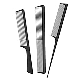 JeoPoom Haarkamm Kamm Set[3 Stück], Friseur Präzisionskamm, Normale...