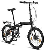 Licorne Bike Phoenix 20 Zoll Aluminium Faltrad Klapprad Scheibenbremse...