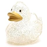 Duckshop I Glitzer Quietscheentchen mit goldenem Schnabel I Badeente I L:...