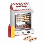 Royal Catering Hot Dog Steamer RCHW 2000 Würstchenwärmer für bis 200...