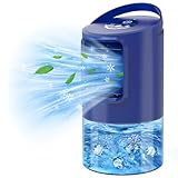Luftkühler Blau 5-in-1 Tragbare Klimaanlage mit Luftkühlung, Ventilator &...