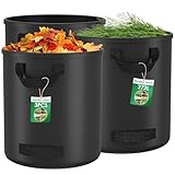 Diealles Shine 3X 272L Gartenabfallsack, Gartensack mit 4 Griffe,...