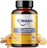 Kinoko life Glucosamin und Chondroitin – 240 Kapseln mit MSM,...