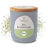 POTLUCK | Bio Kräutersalz | Meersalz im Keramiktopf | 100g | Vegan,...