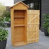 Mucola Gerätehaus mit 2 integrierten Regalböden 79x49x190 cm...