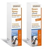 Doppelpack Set mit NASENSPRAY ratiopharm Erwachsene kons.frei (2x10 ml)